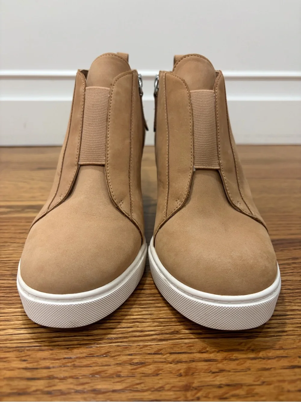 Linea Paolo Suede Wedge Heel Sneaker Bootie Felicia (7) - Picture 5 of 12